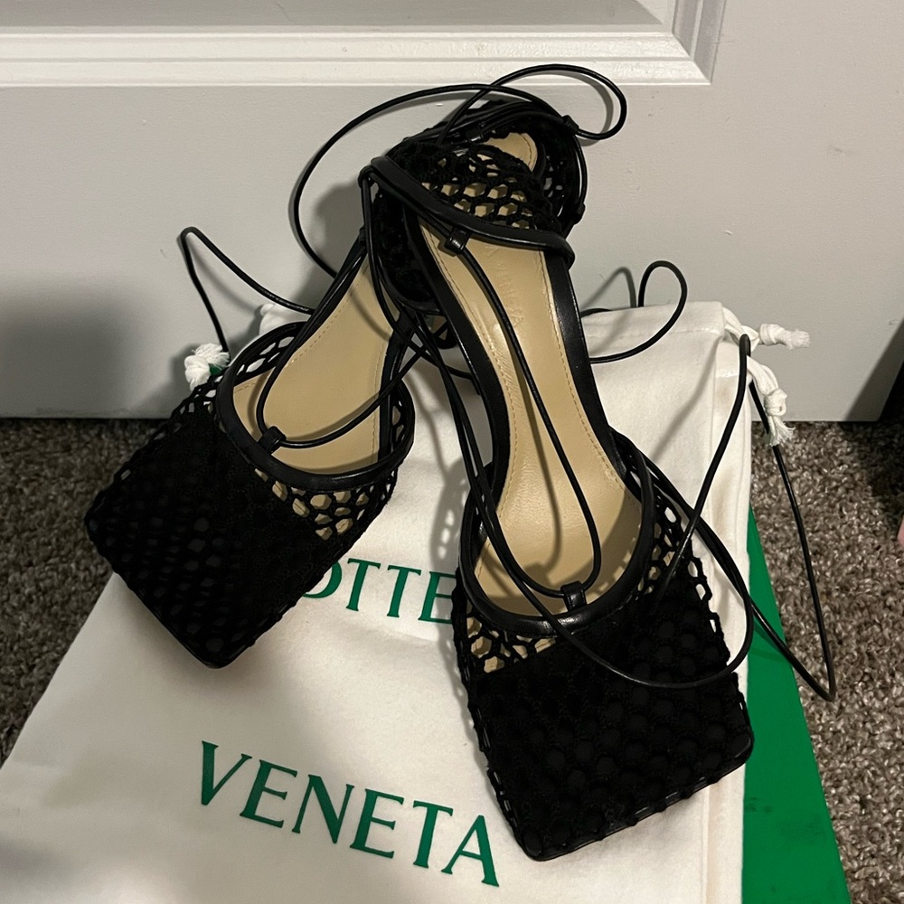 Bottega netted heels